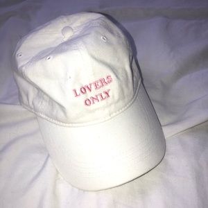 White embroidered baseball hat from pacsun